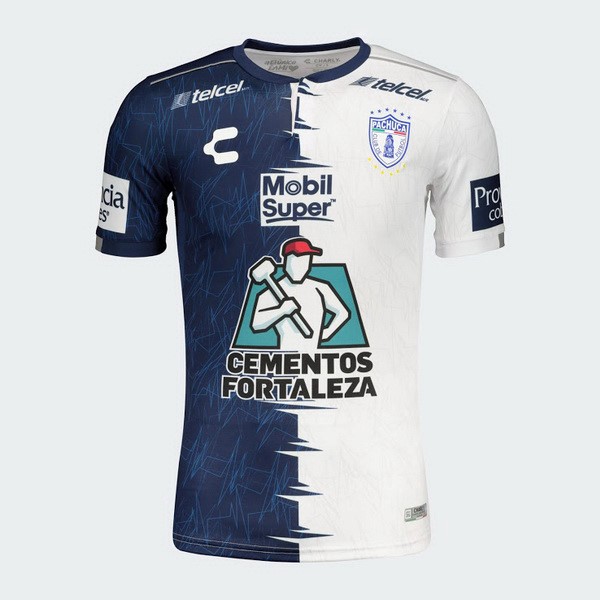 Tailandia Camiseta Pachuca 1ª 2019-2020 Azul Blanco